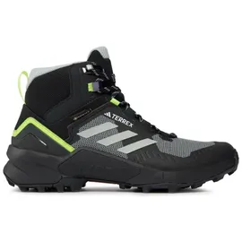 Adidas Terrex Swift R3 Mid GTX Herren Core Black / Wonder Silver / Lucid Lemon 44