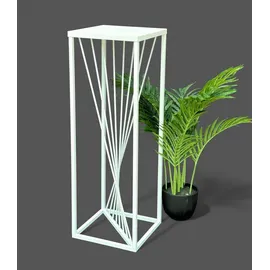 DanDiBo Ambiente Blumenhocker Metall 70 cm Weiß