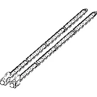 TECE easy fit TECEnow Betätigungsstange 9820498 für WC-Betätigungsplatte, für Zweimengentechnik