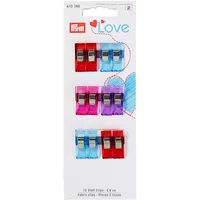 Prym Love Stoff Clips 2,6 cm, Kunststoff, farbig sortiert,