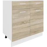 VCM Unterschrank Esilo 80 x 46 x 82 cm Braun