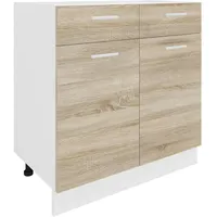 VCM Unterschrank Esilo 80 x 46 x 82 cm Braun