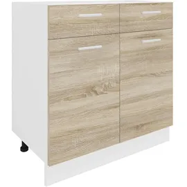 VCM Unterschrank Esilo 80 x 46 x 82 cm Braun