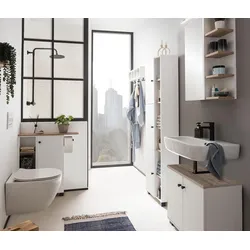 Tchibo - Badschrank »Balto« - 70,5x17x77cm - schwarz - Papier / Metall / Kunststoff