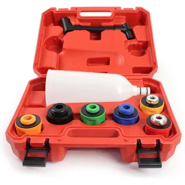 XPOtool Öleinfülltrichter Satz 8-tlg. Einfülltrichter für Motoröl 6 Adapter Arm