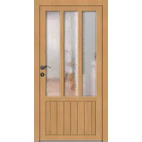 Holz Nebeneingangstür nach Maß "NICOLE-R" 3 Sprossenfelder Unbehandelt innen öffnend DIN rechts