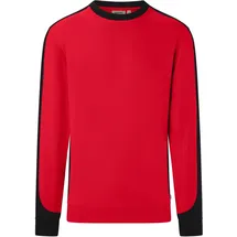 Hakro Sweatshirt Contrast ECO #549 Gr. 2XL rot/schwarz