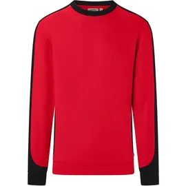 Hakro Sweatshirt Contrast ECO #549 Gr. 2XL rot/schwarz