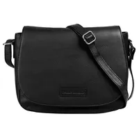 bruno banani Umhängetasche, echt Leder, schwarz
