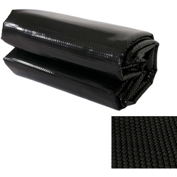 Pool-Abdeckung Wärmeplane Abdeckplane Solarplane Solarabdeckung, Stärke: 200 μm ~ rechteckig 6x4m schwarz