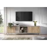 INOSIGN Lowboard »Gent Breite 210 cm, TV-Board mit 4 Türen u. 2 offenen Fächern«, TV-Möbel, TV-Kommode, TV-Schrank, Push-to-open Funktion