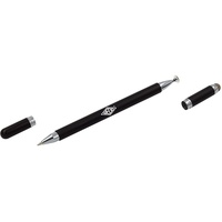 WEDO 2617001 Tablet-Pen 3 for All | Eingabestift mit Disc-Spitze, Kugelschreiber und Touchspitze | vielseitig einsetzbar | für präzises Arbeiten am Tablet | Blaue Mine | schwarz