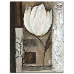 Leinwandbild ARTLAND "Braune Tulpen I", beige (farbe bild(er): naturfarben), B:60cm H:80cm T:1,8cm, Canvas, Leinwand, Bilder, auf Keilrahmen gespannt