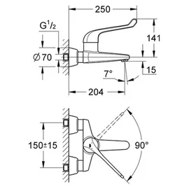 Grohe Euroeco Special Einhandmischer DN 15 (32795000)