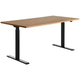 TOPSTAR Schreibtisch E-Table Buche / Schwarz