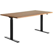 TOPSTAR Schreibtisch E-Table Buche / Schwarz