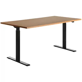 TOPSTAR Schreibtisch E-Table Buche / Schwarz