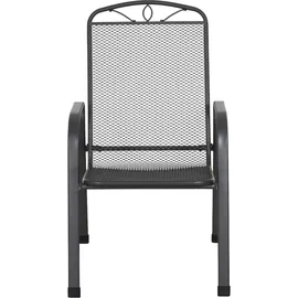Siena Garden Elda Stapelsessel 57 x 94 x 75 cm matt/anthrazit