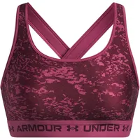 Under Armour Mid Crossback Print Fuchsia Dusk/Dark Maroon M