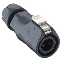 Lutronic 0250 03 Rundsteckverbinder Stecker, gerade Gesamtpolzahl: 3 1St.