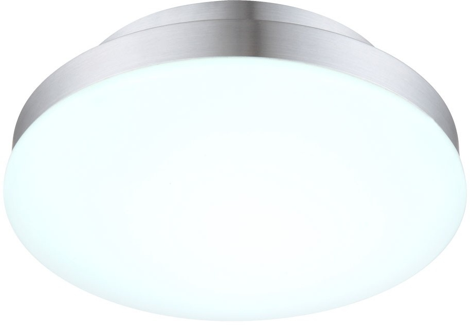 LED Deckenleuchte warmweiss rund Deckenlampe LED Küche, Aluminium, 9W 850lm warmweiß, DxH 25x8,3 cm