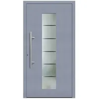 KNOCK Flügelüberdeckende Kunstoff-Haustür »Terra«, grau