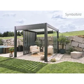 Biohort Pergola 4 x 3 m Dunkelgrau/Weiß