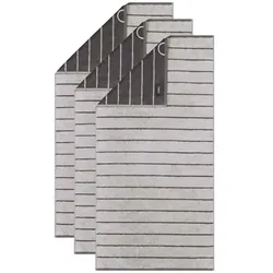 Cawö Handtuch 3er Pack 'Balance' Platin 