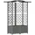 vidaXL Hochbeet Mit Rankgitter Und Dach 122 x 40 x 138 cm Hellgrau