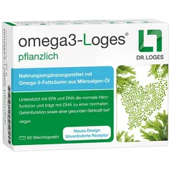 omega3-Loges pflanzlich – vegane Omega-3 Kapseln 60 St