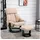 Homcom Relaxsessel mit Liegefunktion Kunstleder 76 x 102 x 80 cm Beige mit Hocker