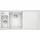 Blanco Axia III 6 S links weiß + Excenterbetätigung + InFino + Holzschneidebrett