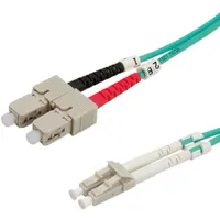 Roline LWL-Kabel 50/125μm OM3, LC/SC, türkis, 2 m