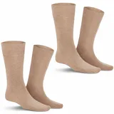 Kunert Comfort Cotton Socken 2er Pack Beige 39-42