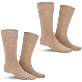 Kunert Comfort Cotton Socken 2er Pack Beige 39-42