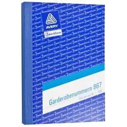 Garderobennummern ZWE 867 1-500
