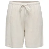 ONLY CARMAKOMA Carsiesta Mw Pull-Up Lin Bl Shorts grau 46