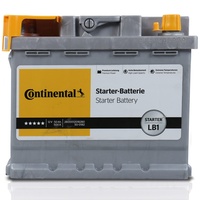 Continental Autobatterie 50Ah 12 V Starterbatterie 500 A Bleisäure Batterie Auto
