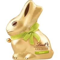 Lindt Schokolade | GOLDHASE Pistazie | 100g | Edler Schokoladenhase aus Vollmilch-Schokolade mit feiner Pistaziennote | Schokoladenhase | Perfektes Oster-Geschenk für Familie & Freunde