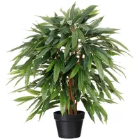 Creativ green künstliche Pflanze Weeping-Ficus, 80cm, im Kunststofftopf