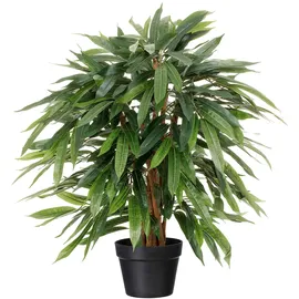 Creativ green künstliche Pflanze Weeping-Ficus, 80cm, im Kunststofftopf