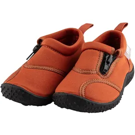 Sterntaler Badeschuhe Zipper – Mädchen Baby Aquaschuhe mit seitlichem Reißverschluss – Strukturierte Sohle – Kinder Wasserschuhe - flexibel & schnelltrocknend - Bademode - Farbe lehmbraun, Größe 30