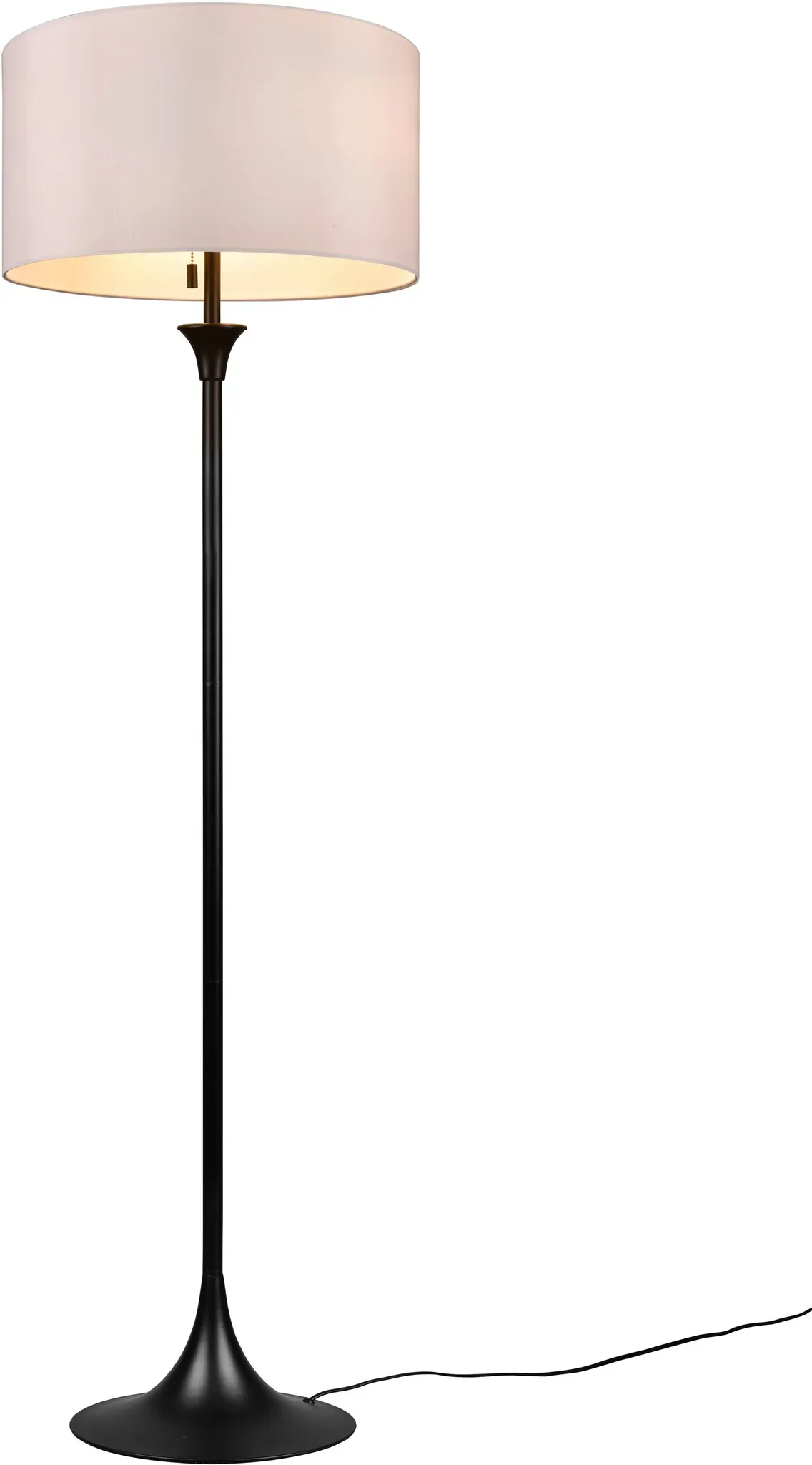 Stehlampe TRIO LEUCHTEN "Sabia" Lampen Gr. Ø 45,7cm H: 155,0cm, schwarz (schwarz matt) Stehleuchte 3 Helligkeits-Stufen exkl 3xE27 max 40W, 155cm hoch Ø45cm