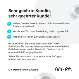 AM.PM Hänge-WC mit WC-Sitz Weiß spülrandlos