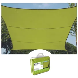 Perel Sonnensegel 2 x 3 m, 160 g/m2, Polyester, Rechteck, Limonengrün