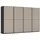 Rauch Schwebetürenschrank RAUCH "Kleiderschrank Schrank Garderobe Schlafzimmerschrank SCALE-DUO", beige (schwarz, glas fango matt, griffleisten schwarz), B:360cm H:223cm T:68cm, Holzwerkstoff, Schränke, Schwebetürenschrank, edle zweigeteilte Türen Glas-Front