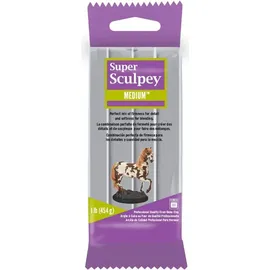 Super Sculpey Medium Modelliermasse 454g grau