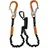 SKYLOTEC BFD-Verbindungsmittel Skysafe Pro+ L.1,8m TWIN Aluminium,Polyamide,PES Skylotec