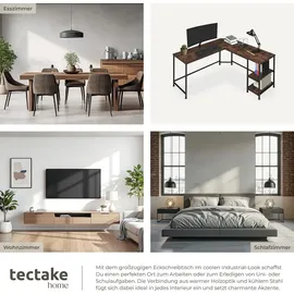 Tectake tectake® Schreibtisch Hamilton 138 x 138 x 75,5 cm