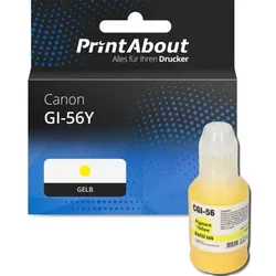 Druckerpatrone kompatibel mit Canon GI-56Y - Gelb